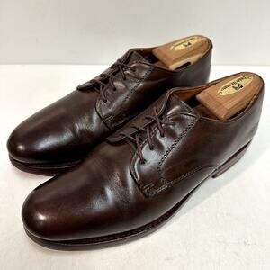 NEW HEELS Rancourt & Co. Camden Plain Toe Derby PTB Brown Made in Maine USA 7 D